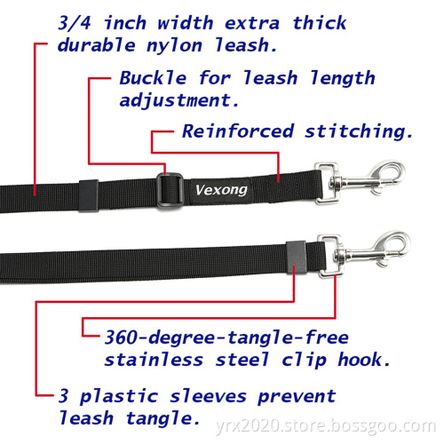 Dual Hooks Pet Leash
